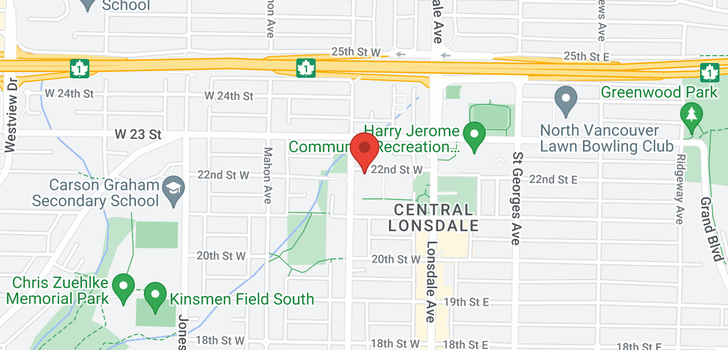 map of 102 159 W 22ND STREET